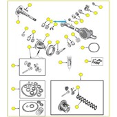 Ložisko diferenciálu,zadní Dana 35 8126500 Jeep Wrangler YJ,TJ